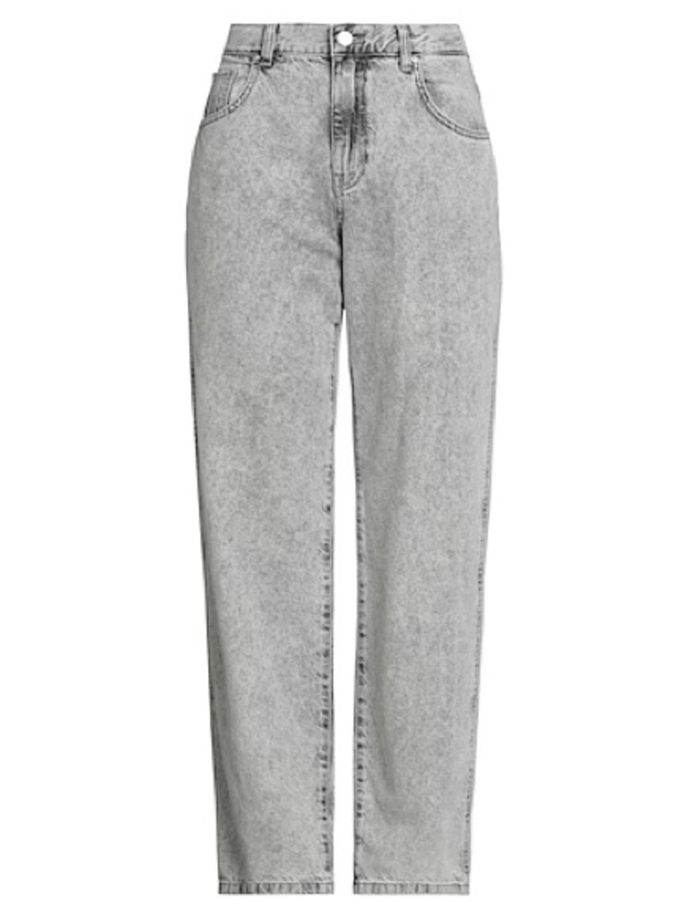 stradivarius High-Rise Light Gray Washed Jeans